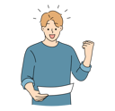 پیش‌نمایش فایل happy-man-looking-paper-8636127 از پک متفرقه