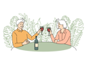 پیش‌نمایش فایل old-couple-drinking-wine-8636116 از پک متفرقه