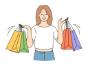 پیش‌نمایش فایل woman-with-shopping-bag-8636121 از پک متفرقه