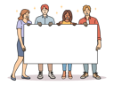 پیش‌نمایش فایل business-people-holding-empty-banner-8636078 از پک افراد