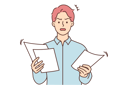پیش‌نمایش فایل frustrated-man-holding-paper-8636037 از پک مفهوم محور