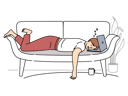 پیش‌نمایش فایل lazy-worker-sleep-on-laptop-8636045 از پک مفهوم محور
