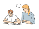 پیش‌نمایش فایل mom-teaching-her-kids-to-do-homework-8636046 از پک مفهوم محور