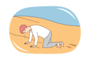 پیش‌نمایش فایل tired-man-in-desert-8636039 از پک مفهوم محور
