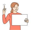 پیش‌نمایش فایل woman-holding-empty-banner-8636034 از پک مفهوم محور
