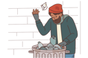 پیش‌نمایش فایل beggar-finding-food-in-dustbin-8633584 از پک متفرقه