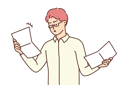 پیش‌نمایش فایل boy-looking-at-shopping-bills-8633587 از پک متفرقه