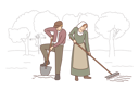 پیش‌نمایش فایل male-and-female-farmer-8633589 از پک متفرقه