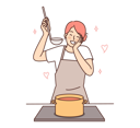 پیش‌نمایش فایل girl-cooking-8633567 از پک مفهوم محور