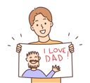 پیش‌نمایش فایل i-love-dad-8633561 از پک مفهوم محور