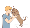 پیش‌نمایش فایل boy-with-dog-8633443 از پک متفرقه