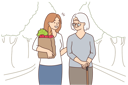 پیش‌نمایش فایل girl-helping-aged-woman-with-grocery-bag-8633430 از پک متفرقه