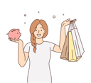 پیش‌نمایش فایل girl-saving-money-8633445 از پک متفرقه