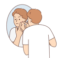 پیش‌نمایش فایل boy-pressing-pimple-8633421 از پک مفهوم محور