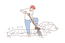 پیش‌نمایش فایل boy-digging-grave-8627565 از پک متفرقه