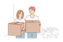 پیش‌نمایش فایل couple-shifting-house-8627558 از پک متفرقه