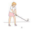 پیش‌نمایش فایل girl-playing-golf-8627557 از پک متفرقه
