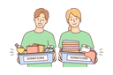 پیش‌نمایش فایل volunteers-with-donation-boxes-8627571 از پک متفرقه