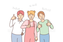 پیش‌نمایش فایل children-showing-thumb-up-8633395 از پک مفهوم محور