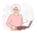 پیش‌نمایش فایل old-woman-holding-book-8633393 از پک مفهوم محور