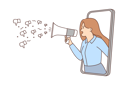 پیش‌نمایش فایل young-woman-doing-mobile-marketing-8633391 از پک مفهوم محور