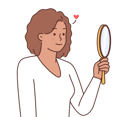 پیش‌نمایش فایل girl-looking-in-hand-mirror-8633188 از پک مفهوم محور