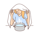 پیش‌نمایش فایل girl-doing-hot-steam-inhalation-8633215 از پک فعالیت افراد