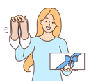 پیش‌نمایش فایل girl-got-shoes-in-gift-8633212 از پک فعالیت افراد