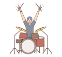 پیش‌نمایش فایل male-drummer-8633210 از پک فعالیت افراد