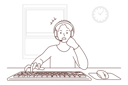 پیش‌نمایش فایل angry-agent-typing-on-keyboard-8661431 از پک افراد
