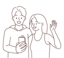 پیش‌نمایش فایل couple-taking-selfie-8661442 از پک افراد