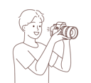 پیش‌نمایش فایل man-click-picture-in-dslr-8661445 از پک افراد