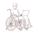 پیش‌نمایش فایل disable-male-employee-working-on-laptop-8661390 از پک متفرقه