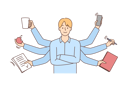 پیش‌نمایش فایل businessman-doing-multi-tasking-work-8627389 از پک افراد