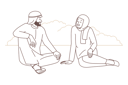 پیش‌نمایش فایل arabic-couple-talking-together-8660960 از پک مفهوم محور