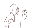 پیش‌نمایش فایل young-girl-pointing-something-8660967 از پک مفهوم محور