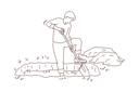 پیش‌نمایش فایل boy-digging-grave-8661062 از پک مفهوم محور