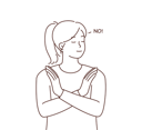 پیش‌نمایش فایل girl-saying-no-8661069 از پک مفهوم محور