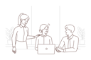پیش‌نمایش فایل business-team-discussing-together-8661319 از پک افراد