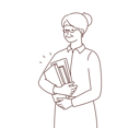 پیش‌نمایش فایل old-woman-holding-books-8661324 از پک افراد