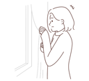 پیش‌نمایش فایل scared-woman-looking-out-window-8661326 از پک افراد