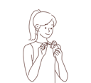 پیش‌نمایش فایل woman-holding-flower-8661309 از پک افراد