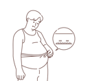 پیش‌نمایش فایل over-size-man-measuring-waist-8661279 از پک مفهوم محور