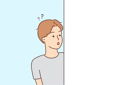 پیش‌نمایش فایل boy-hide-behind-wall-and-confused-8633065 از پک متفرقه