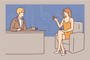 پیش‌نمایش فایل businessman-and-young-woman-discuss-about-business-8633070 از پک متفرقه