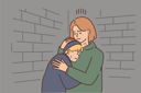 پیش‌نمایش فایل little-boy-hugging-his-mom-and-crying-8633054 از پک متفرقه