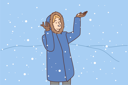 پیش‌نمایش فایل little-girl-enjoying-snow-8633055 از پک متفرقه