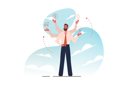 پیش‌نمایش فایل multitasking-employee-9177774 از پک فعالیت‌های کسب‌وکار