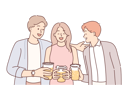 پیش‌نمایش فایل friends-drinking-beer-9205313 از پک متفرقه