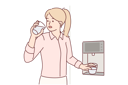 پیش‌نمایش فایل girl-drinking-water-9205321 از پک متفرقه